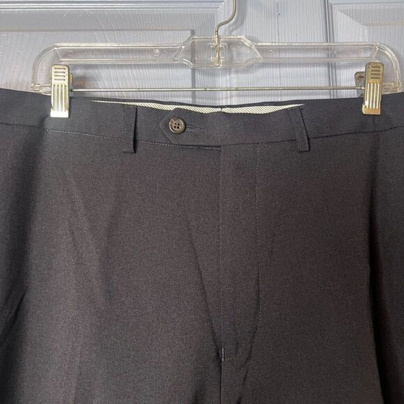 Chaps Total Comfort Black Dress Pants Trousers Mens Size 36/26 Basic Career Wear - Picture 4 of 10